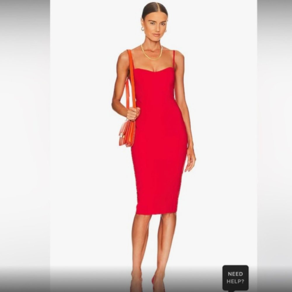 Nookie Allure Midi Dress Cherry/Red Size Small (BRAND NEW)